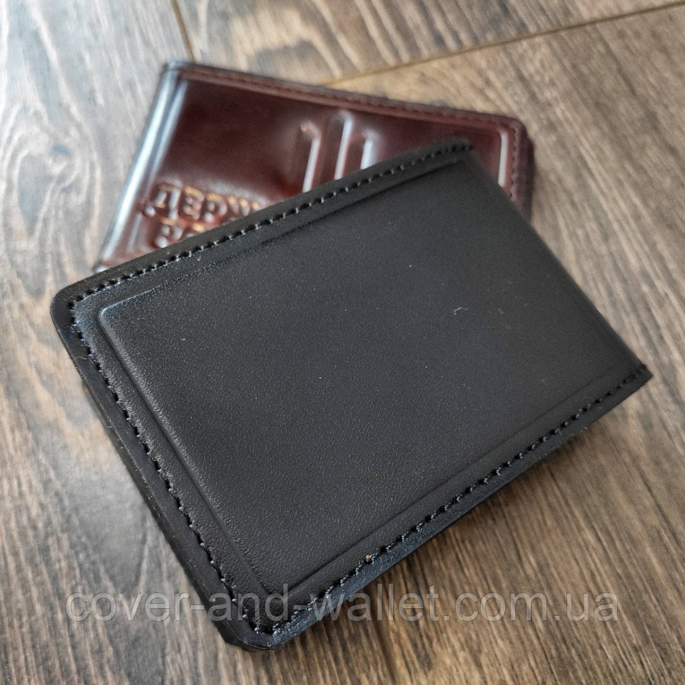 Обкладинка для посвідчення ДБР "Державне бюро розслідувань" з клапаном (чорна) Київ - фото 6