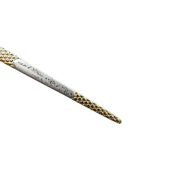 Набор чайных ложек 6 штук ложки для чая из нержавеющей стали 15 см Серебро с золотом HP-20-39 Киев