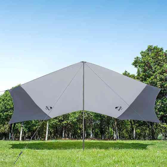Тент для кемпінгу Naturehike Hexagon NH16T013-S, 150D / Silver Coated, 520*460 см, сіро-блакитний (з Київ