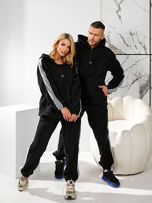 Женский повседневный флисовый костюм, двусторонний флис полар Одесса - изображение 1