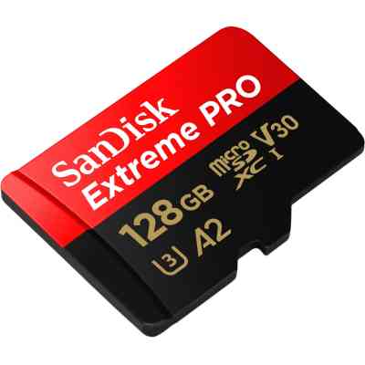 Карта пам&apos;яті SanDisk 128 GB microSDXC UHS-I U3 Extreme Pro+SD Adapter (SDSQXCD-128G-GN6MA) Вінниця