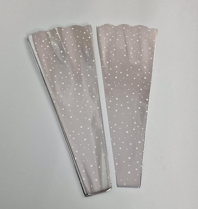 Конусная упаковка под цветы h60/ 6низ/24верх металл (100 шт)  узор85 (2) (100 шт) Харьков - изображение 2