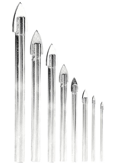 GRANITE Набір свердел-піка для скла та кераміки GRANITE 8 шт 4х60/5х65/6х68-2 шт/8х70-2 шт/10х8 Коломия - фото 2