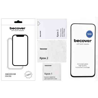 Стекло защитное BeCover Google Pixel 8a 10D Black (711491) Винница