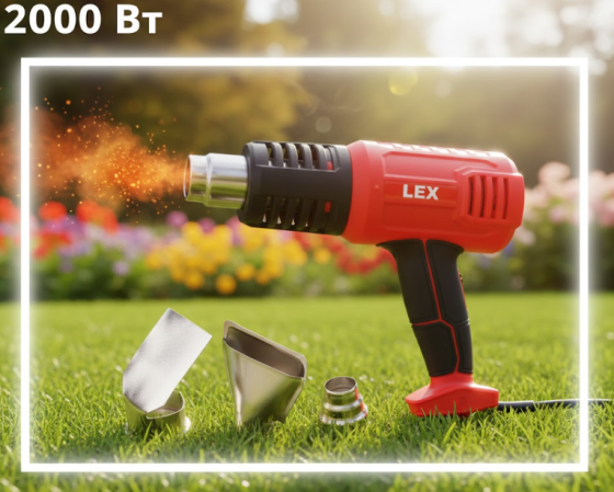 Фен будівельний універсальний LEX  495°C,Фен промисловий професійний 2000 Вт ,Будівельні Фени Львів
