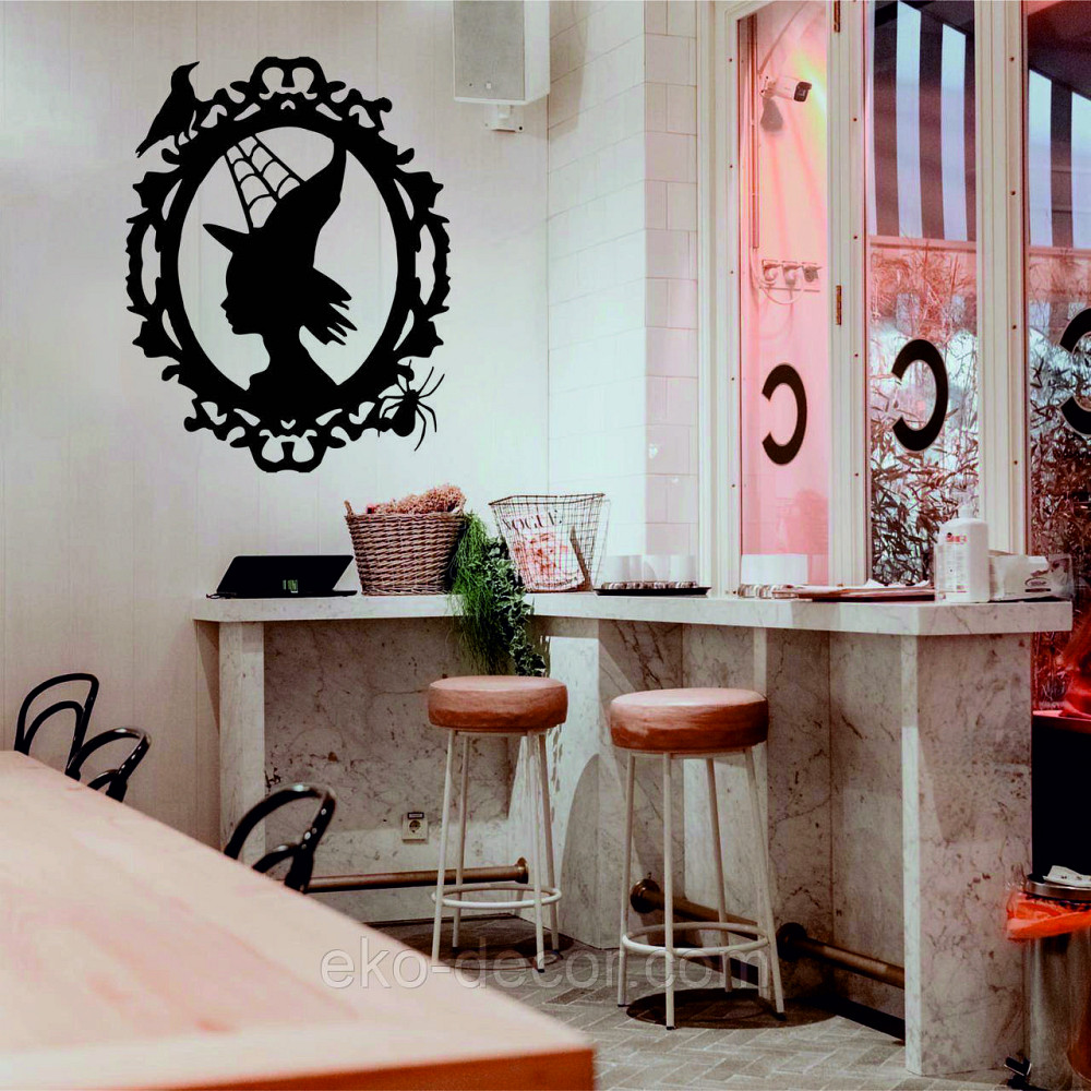 Декоративне настінне Панно «Ведьма», Декор на стіну 70*54 см, Чорний Київ - фото 9