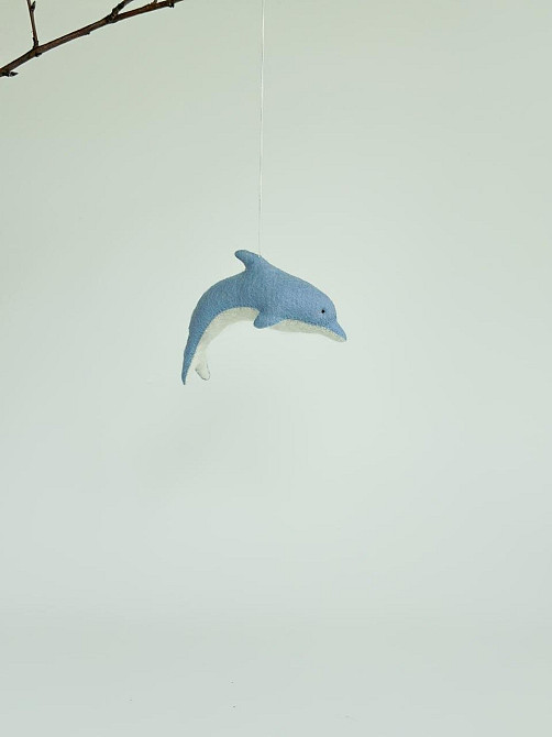 Мягкая фетровая игрушка дельфин ручной работы – безопасная развивающая игрушка Киев - изображение 4