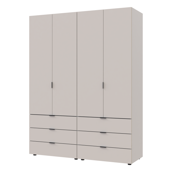 Комплект шкафов для одежды Doros Гелар (2 шт.) 155х49,5х203,4 см Кашемир (DRS-011238) Львов