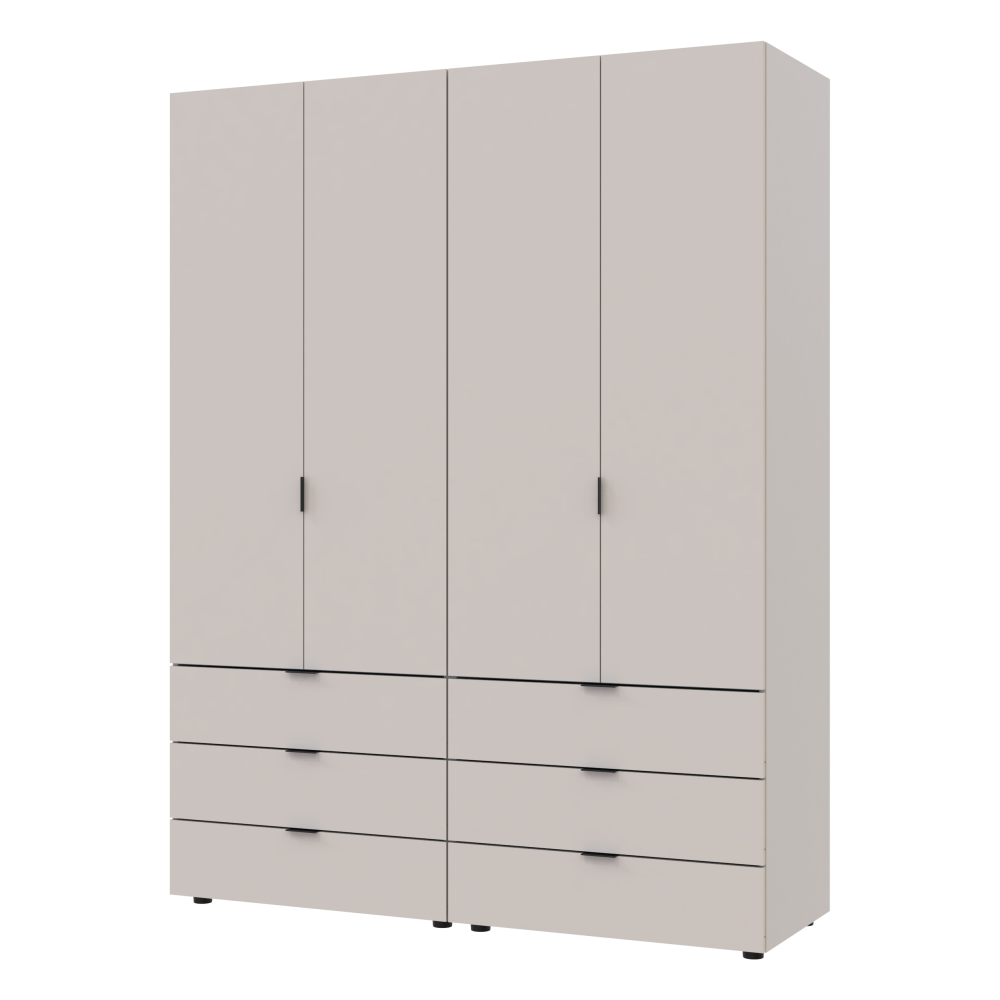 Комплект шкафов для одежды Doros Гелар (2 шт.) 155х49,5х203,4 см Кашемир (DRS-011238) Львов - изображение 3