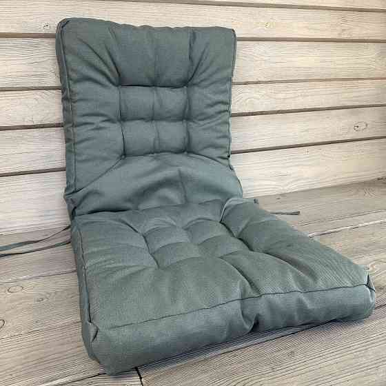 Подушка для стільців (50x120х8 см) подвійна Decorator Sawana колір сіро-блакитний 84-165 Київ