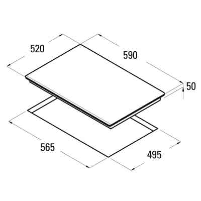 Варочная поверхность Cata Giga 600, сірий (08026609) Винница