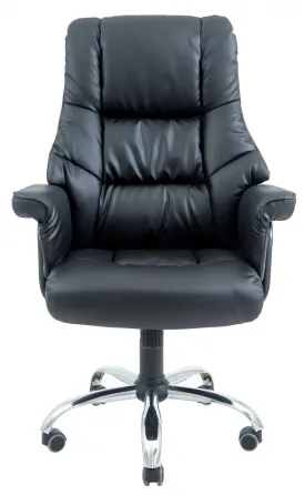 Офісне Крісло Керівника Richman Congess Хром М2 AnyFix Чорний Київ