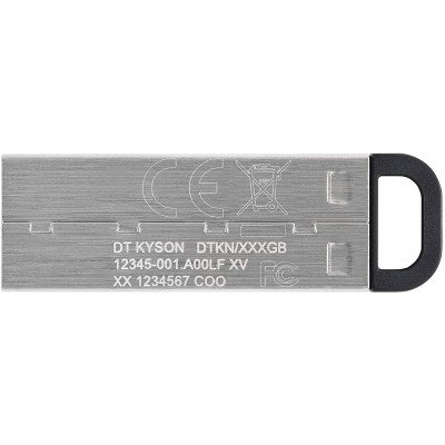 USB флеш накопитель Kingston 256GB DT Kyson Silver/Black USB 3.2 (DTKN/256GB) Винница - изображение 3