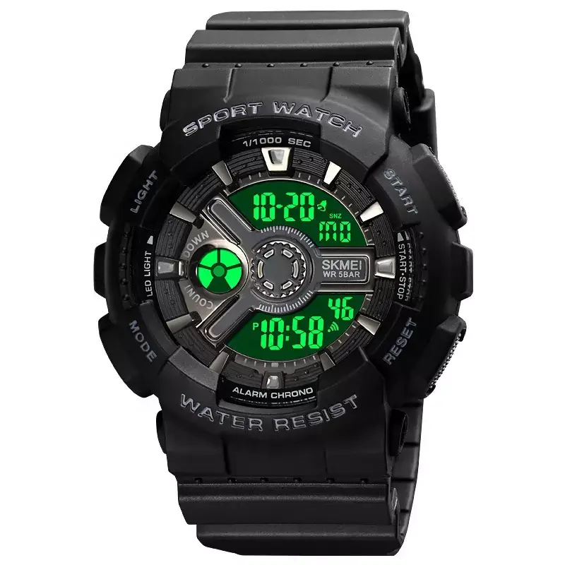 Чоловічий спортивний годинник Skmei 1828 (Чорний) Вінниця - фото 3