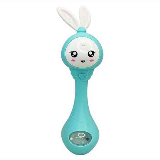 Інтерактивна іграшка-брязкальце "Зайчик" MGZ-1210(Turquoise) Вінниця