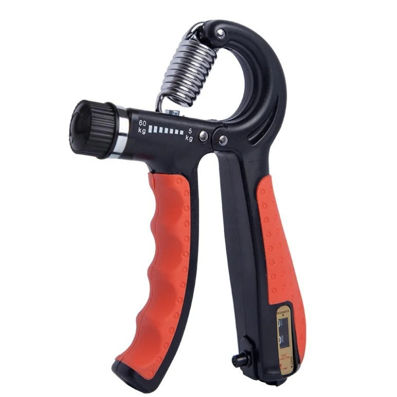 Еспандер кистьовий з лічильником PowerPlay PP-4402 з регульованим навантаженням 10-60 кг. Червоний Кам'янське - фото 1