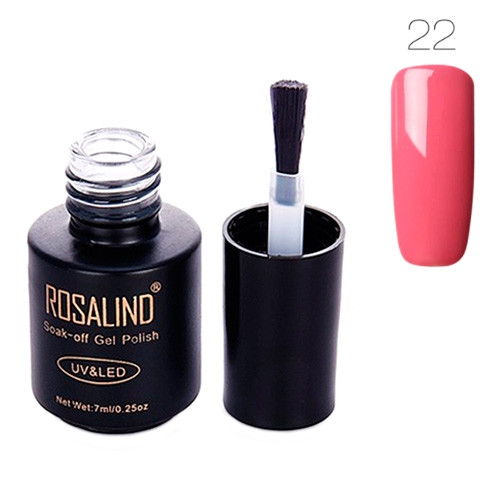 Гель-лак для ногтей маникюра 7мл Rosalind, шеллак, 22 розовый Винница - изображение 1