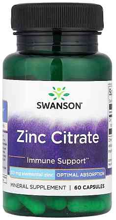 Цинк цитрат Swanson Zinc Citrate 50mg 60 caps Київ