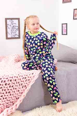 Піжама для дівчинки тепла (махра) топ 104 Київ