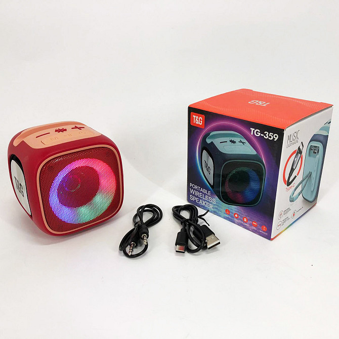 Аккумуляторная bluetooth колонка TG359, Портативная блютуз колонка XN-835 поддержка флешек Киев - изображение 9