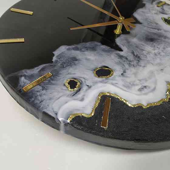 Часы настенные 40 см из эпоксидной смолы ручной работы Днепр