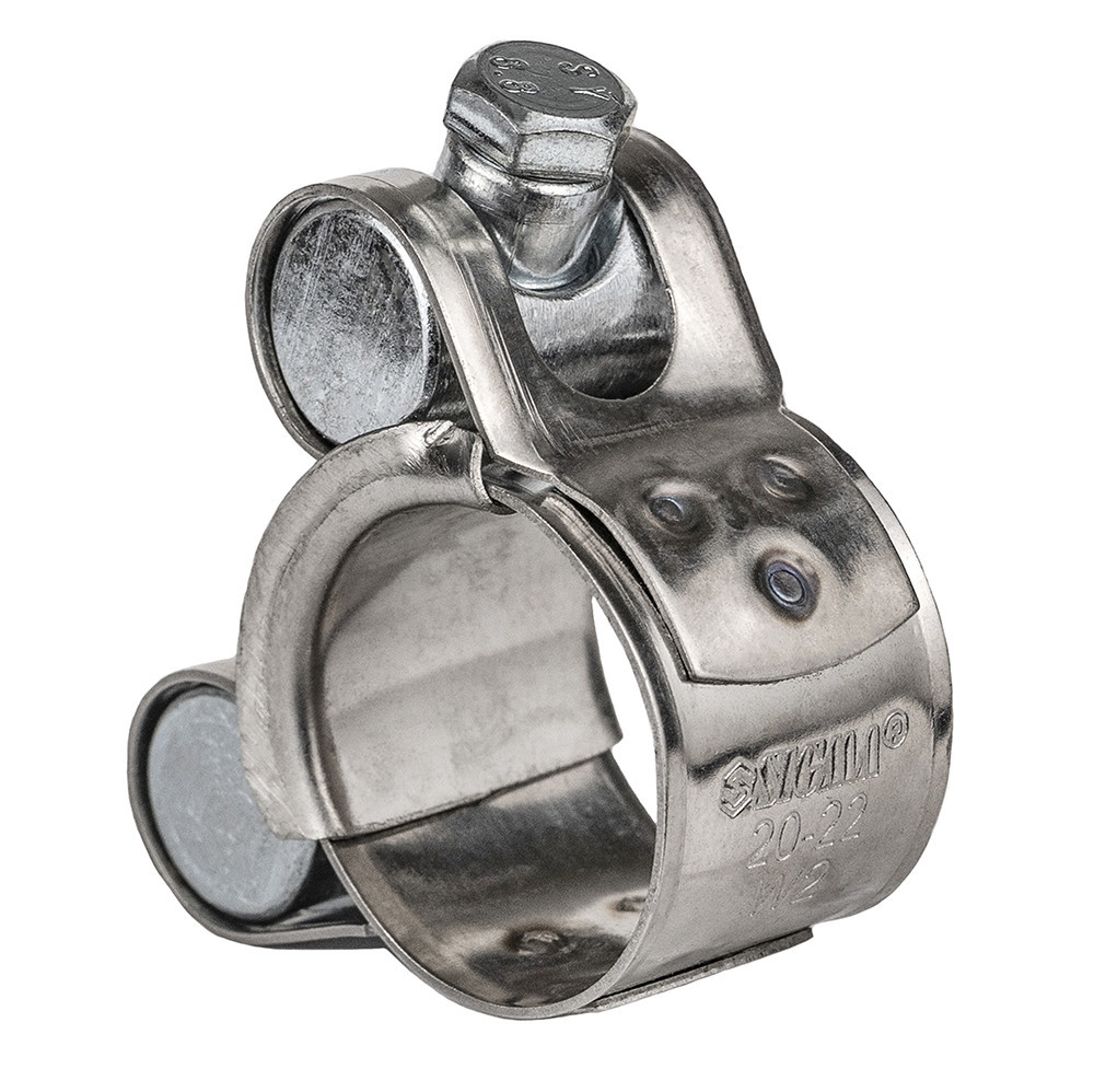 Хомут силовий неіржавкий 18 мм Ø20-22 мм (КРАТНО 10 шт.) SIGMA (2508031) Київ - фото 4