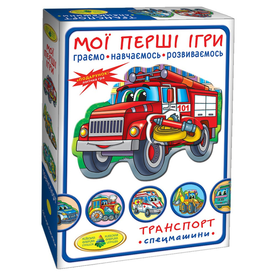 Дитяча настільна гра "Транспорт. Спецмашини" 81152, 12 карток Вінниця - фото 1