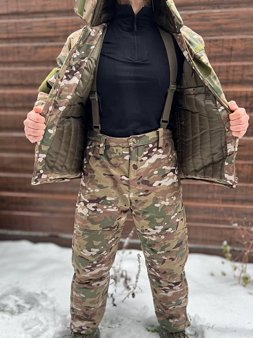 Зимний костюм Softshell тактический с мембраной на -20, Мультикам, размер M, костюм софтшелл зима для военных Solmir Киев - изображение 4