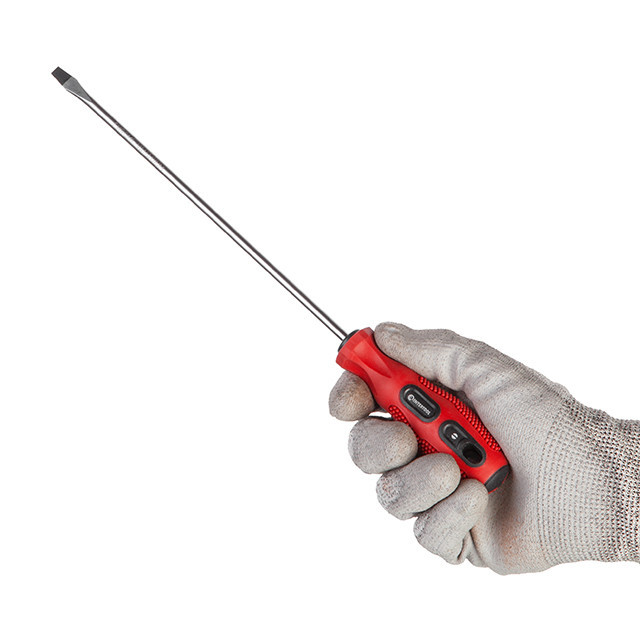 Викрутка шлицьова, SL5×200 мм, Cr-V INTERTOOL VT-3110 Київ - фото 4