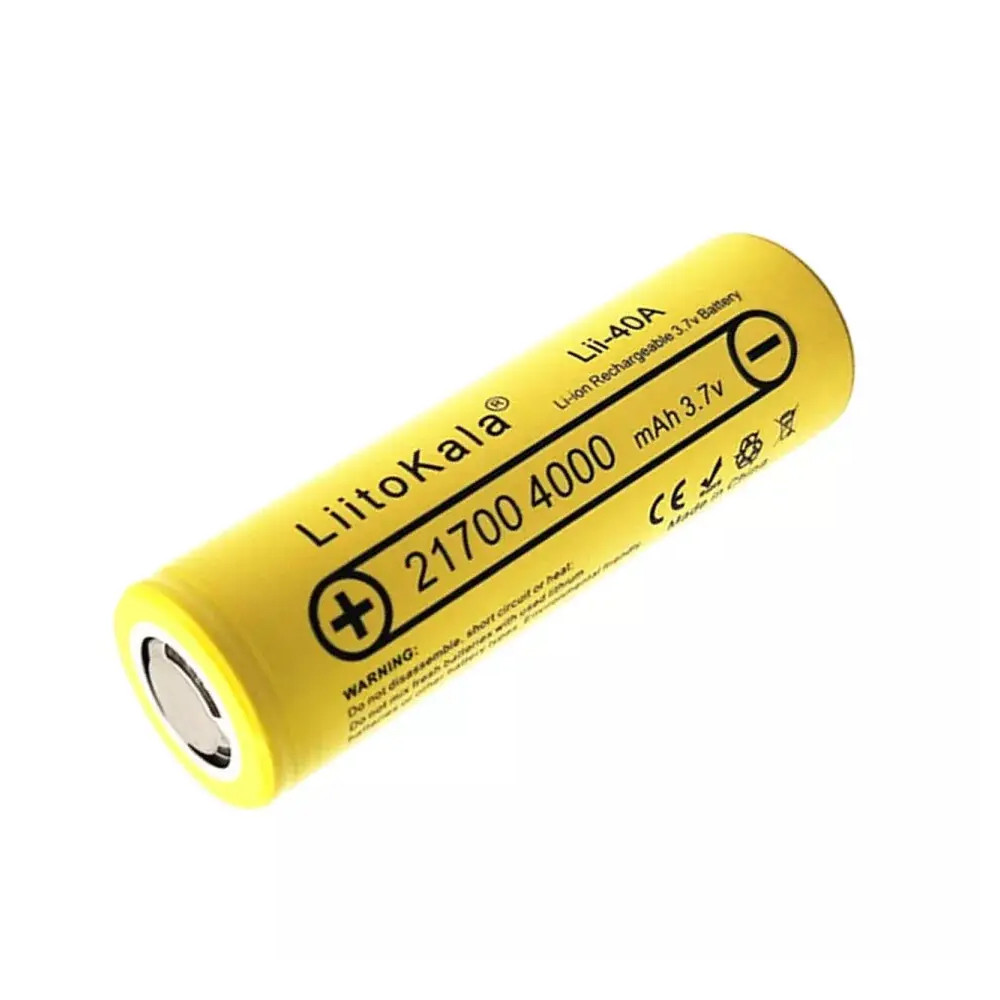 Акумулятор LiitoKala 21700 Lii-40A 3.7В 4000мА·год Li-ion Киев - изображение 3