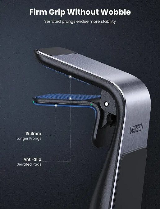 Автотримач для телефона UGREEN LP290 Waterfall Magnetic Phone Holder (UGR-80712B) Київ - фото 5