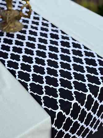 Ecotton Ранер доріжка Ecotton DUCK 45x170 см для обіднього столу водовідштовхувальна чорно-біло Коломия