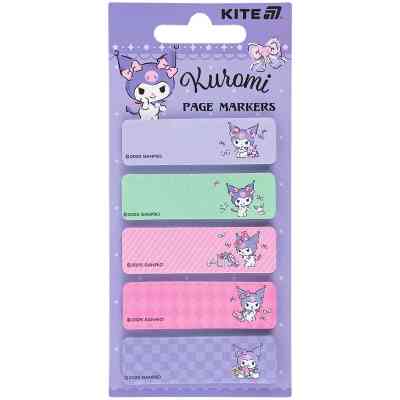 Стікер-закладка Kite паперова з малюнком Kuromi, 100 шт, 5х15х50 мм, прямокутна (HK25-480) Вінниця