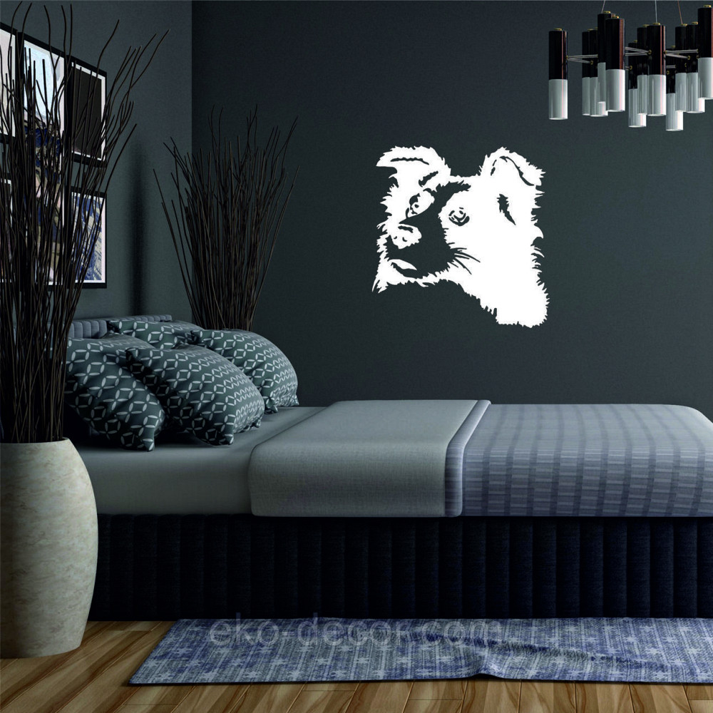 Декоративне настінне Панно «Бордер-Колі», Декор на стіну 50*48 см, Білий Київ - фото 2