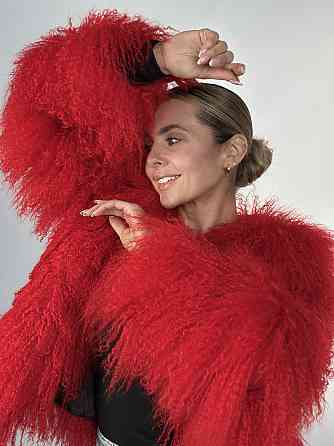 Шуба женская из ламы Красный 42/44 Харьков