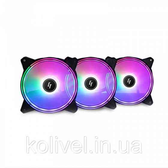 Вентилятор для корпуса 120mm*3 Chieftec Nova NF-3012-RGB fan set (NF-3012-RGB) Киев