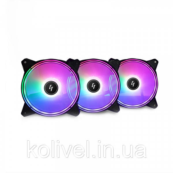 Вентилятор для корпуса 120mm*3 Chieftec Nova NF-3012-RGB fan set (NF-3012-RGB) Киев - изображение 1
