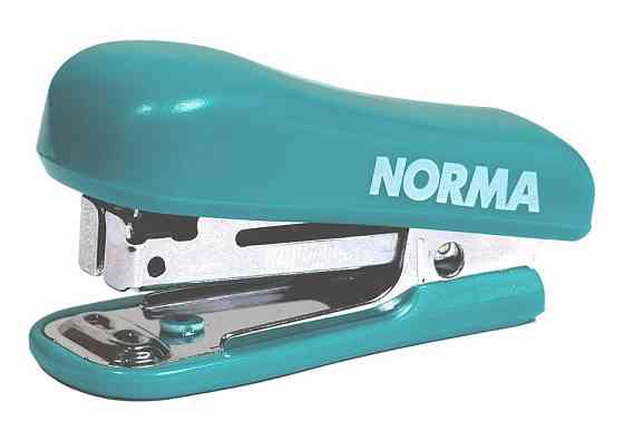 Степлер 10 ( 8 арк.) "Norma" 27 мм. пластиковий з дестеплером, зелений, 4051-04N, шт Київ