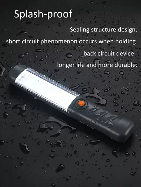 Ліхтарик із гачками BL PC 048COB з USB-зарядкою На магніті для СТО Одеса - фото 7