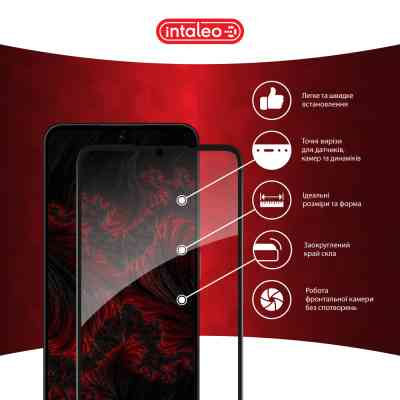 Стекло защитное Intaleo Full Glue ZTE Blade A35 Black (1283126598739) Винница