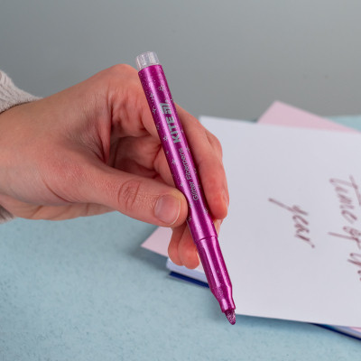 Фломастери Kite Creative з блискітками 6 кольорів (K-1147) Вінниця - фото 3