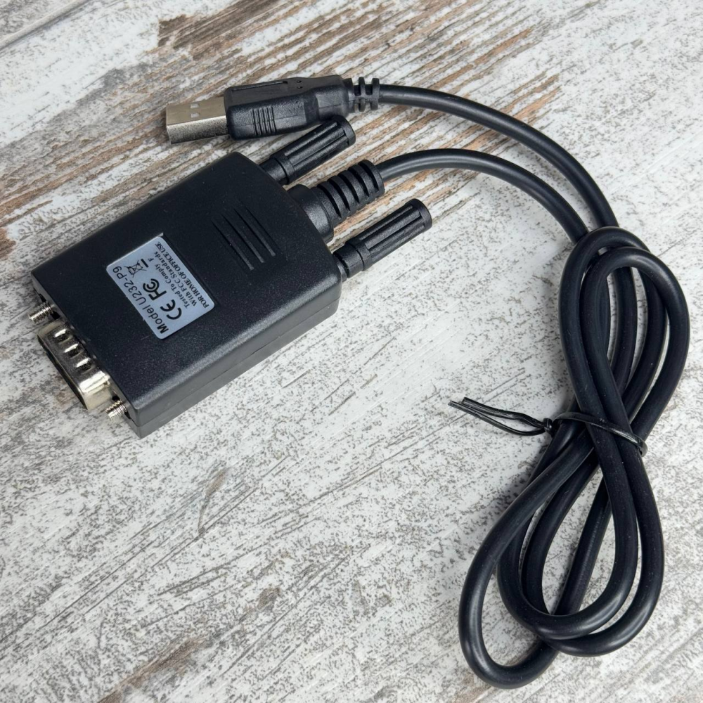 Кабель-перехідник USB у RS232 DB9 PL2303+MAX3243C 0.8 м для підключення пристроїв до ПК Київ - фото 1