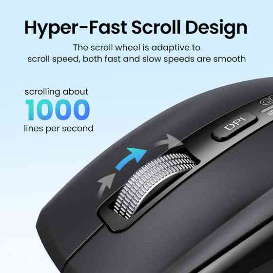 Маніпулятор миша бездротова UGREEN M751 Multi-mode Wireless Mouse Black Одеса
