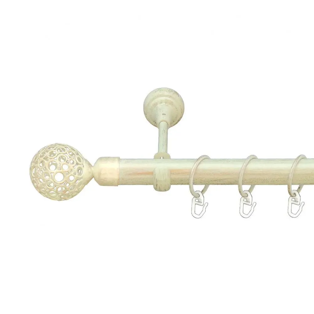 Карниз Orvit Савона металевий однорядний відкритий Біле Золото 25 мм 160 см (6951085) Львів - фото 1