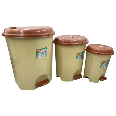 Контейнер для сміття Planet Household №4 з педаллю сірий 22 л (10344) Вінниця - фото 6