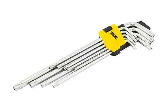 MASTERTOOL Ключі TORX MASTERTOOL Long Arm CrV Т10/Т50 90-227 мм набір 9 шт 75-0961 Коломия