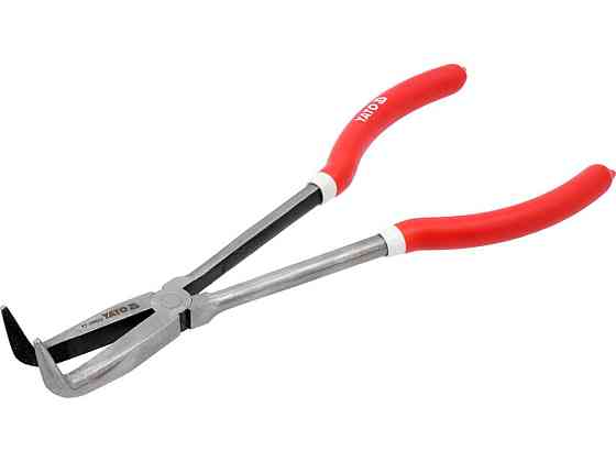 Щипці вигнуті під 90° подовжені YATO : L= 285 мм, HRC 50, Cr-V [60] Одеса