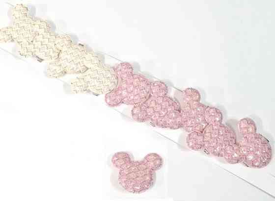 Гумки для волосся дитячі глітер Мікі 10 шт. Київ