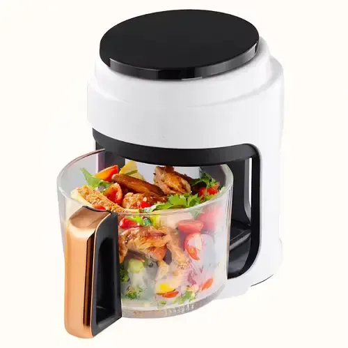 Hengda Черная Аэрофритюрница безмасляная сенсорная на 6л Gold Diamond 3200Вт Коломыя