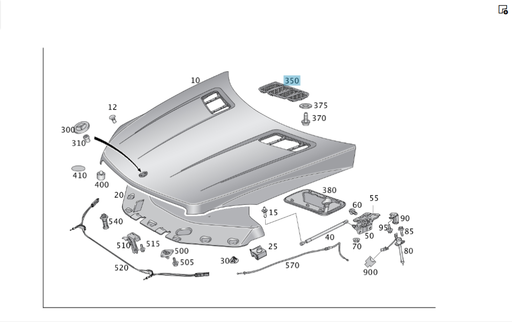Mercedes-Benz  A1668800105 Решітка капота ліва ML/GLE W166 GLE Coupe C292 GL/GLS X166 Одеса - фото 4